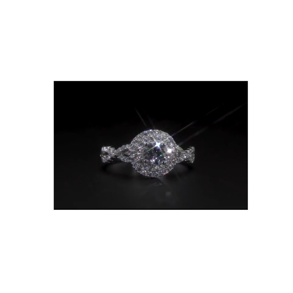 Sterling Silver Swarovski Crystal Ring